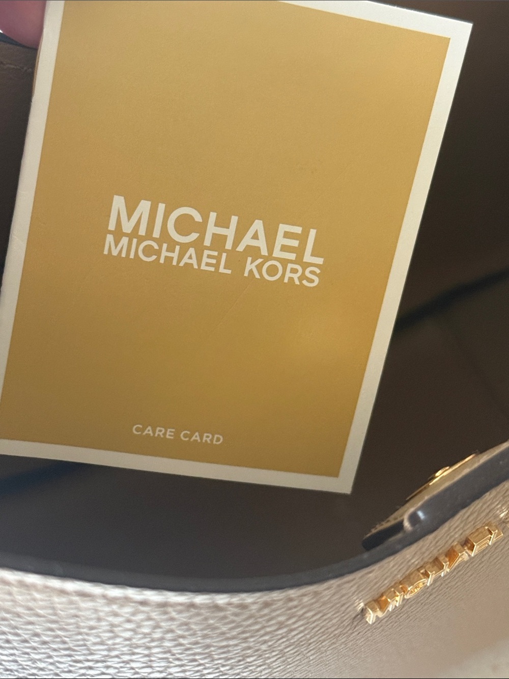 Michael Kors Pebbled Shoulder Bag in Camel - Picture 4 of 6